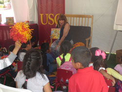 Lots of excited kids, terrific crafts, and amazing volunteers. Circus Fever books were raffled for children to take home!