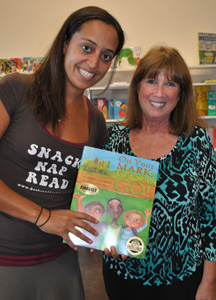Alva and Chudney Ross, owner of Books and Cookies LA 
are all smiles for this fun day together!