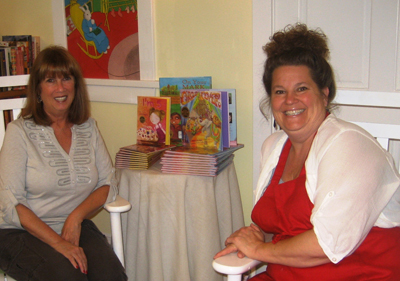 Alva and Connie Halpern, Owner of Mrs. Fig's Bookworm, Share a Special Story Time Event